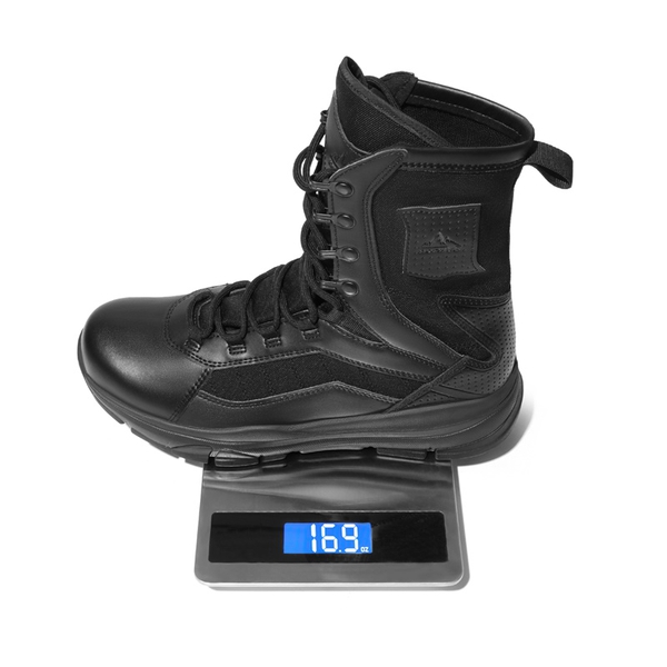 Men's Lightweight Military Combat Work Boots - BLACK - 3